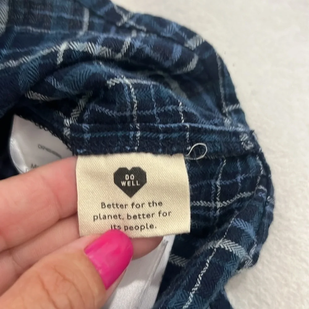 Madewell Swenson pop over baggy shirt short sleeve size XXS